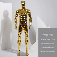 Mannequin Homme Plastique Plaqué de Haute Qualité, Modèle Complet, Présentoir pour Vitrine de Magasin de Vêtements