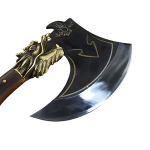 Hache de chasse et de camping manuelle en acier personnalisée, couteau de cuisine de coupe d'os en plein air, hache de <span class=keywords><strong>guerre</strong></span> d'usine chinoise - Product Image 1