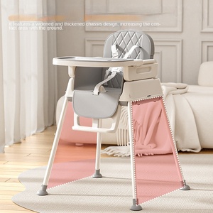 <span class=keywords><strong>Chaise</strong></span> haute bébé Smartcare 4-en-1 convertible en trottinette avec roues, siège d'alimentation pliable avec harnais 5 points pour 0-3 ans - Product Image 4
