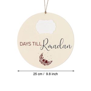Islamic <b>Gift</b> Party Hanging Decoration Ramadan Advent Countdown Calendar Acrylic Days Till Eid Sign - Product Image 2