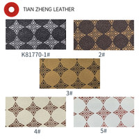 Similicuir gaufré imprimé PVC imperméable à motif monogramme pour bagages, chaussures, sacs à main, trousses de maquillage, housses de vêtements et de carnets