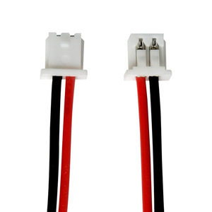 Cable Terminal Rojo y Negro XH PH con Paso de 1.25, 2.0, 2.54mm, Arnés de Terminales de Extremo Único 2P 3P para Producción y Procesamiento - Product Image 1