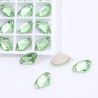 Pierres en cristal K9 de haute qualité, strass en verre colorés en forme de tête de hache, à coudre à la main, pour vêtements, robes, tenues de mariage et projets DIY