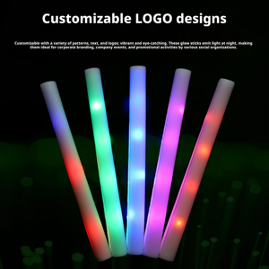 Bâtons lumineux en mousse LED personnalisables avec logo OEM, multicolores, pour Halloween, Nouvel An, mariages, fêtes, concerts - Product Image 2