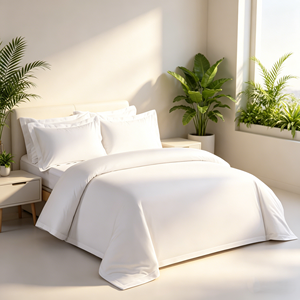 Quality 300TC 100% Cotton Hotel Bed Sheet Set Pillow Cover <strong>Single</strong> Bed Modern Woven All-Season Customizable Duvet <strong>Bedding</strong> - Product Image 1