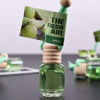 Diffuseur de parfum pour voiture en verre, pendentif désodorisant en gros pour voiture, diffuseur d'aromathérapie suspendu pour voiture