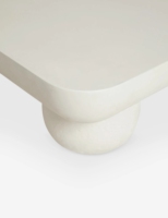 Table d'appoint extérieure moderne en béton haut de gamme du fabricant OEM, durable et étanche, pour villa, appartement, cour et présentation en magasin