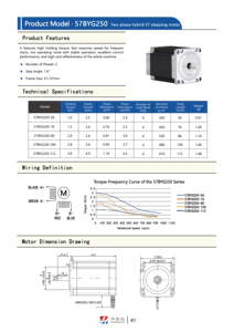 Hongbaoda Hybrid High Torque Open Loop <strong>Stepper</strong> <strong>Motor</strong> 57BYG250-100 2.5N m NEMA23 24V DC Industrial Automation - Product Image 4