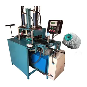 Máquina automática de fabricación de fregonas de bucle/hilo de algodón reciclado cabeza de fregona húmeda cabeza de fregona/máquina de fabricación de cabezas de fregona