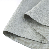 Tissu en daim floqué uni pour vêtements et canapés
