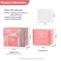 UUKKG Masques en coton professionnels à l'essence de VC pour le visage, apaisants, hydratants, régulateurs de sébum, compresses humides, tampons de gel tonifiants