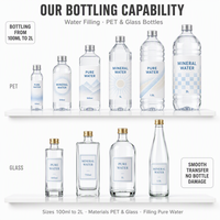 Machine de remplissage et de bouchage entièrement automatique pour bouteilles d'eau potable minérale pure en PET et en verre