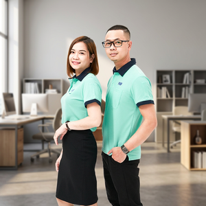Jersey Polo Pria dan Wanita Warna Biru dan Biru Dongker untuk Dewasa - Product Image 3