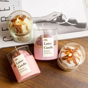 Bougie parfumée en forme de crème glacée au lait dans un bocal en verre, bougie artisanale aromatique, décoration de table, cadeau pour la maison - Product Image 5