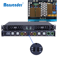Üretici Çok Satan 1U Sınıf D Hifi Dijital Güç Amplifikatörü 2*2400 Watt Metal Subwoofer Profesyonel Sahne Ses Sistemi