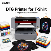Imprimante DTG pour T-shirt A3 2 têtes I1600, machine d'impression DTG pour T-shirt, vêtements en coton, impression directe sur vêtement