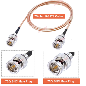 75Ohm RG179 <strong>Cable</strong> BNC Male to BNC Male Plug Adapter for Video Camera <strong>SDI</strong> Camcorder HD-<strong>SDI</strong> 3G-<strong>SDI</strong> 4K 8K Connectivity - Product Image 2