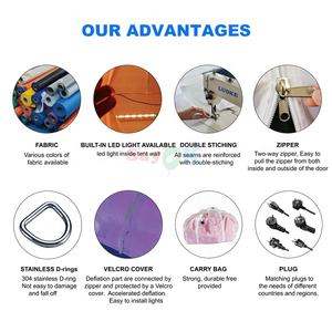 Chine Sayok personnalisé sauter Cube tentes extérieur maison fête événement mariage tente gonflable fabricants - Product Image 5