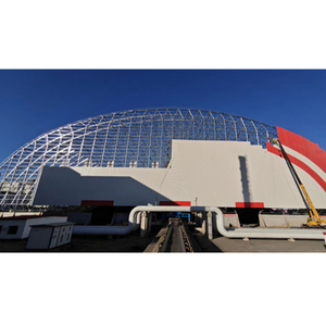 โครงโครงเหล็กโครงสร้างสระว่ายน้ำโครงหลังคาสำหรับห้องนิทรรศการสถาปัตยกรรม - Product Image 3