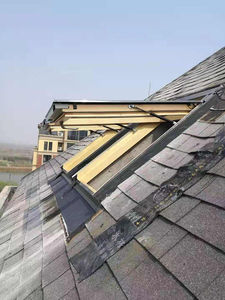 Puits <span class=keywords><strong>de</strong></span> lumière électrique moderne à battants horizontaux vitrés avec cadre en bois pour cuisine, villa, <span class=keywords><strong>grenier</strong></span>, escalier, extérieur - Product Image 3