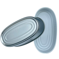 Boîte de conserve ovale 501 # avec couvercle facile à ouvrir pour l'emballage de sardines de thon