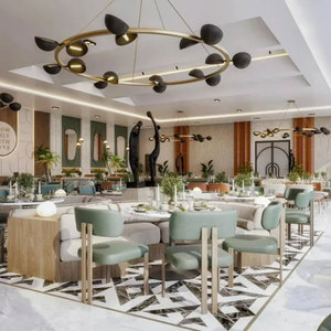 Silla de Comedor Moderna de Terciopelo, Tapizada, con Reposabrazos, Patas de Metal, Estilo Nórdico, para Restaurante y Hotel - Product Image 2