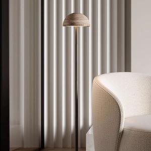 Lampe de sol en forme de dôme en pierre BIG DUSSA Or <span class=keywords><strong>Travertin</strong></span> archaïque Lampe LED Vintage Villa Salon - Product Image 5