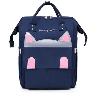 High Capacity New Mommy Bag Fashion Stock Portable Diaper With Changing Station Baby Travel Backpack Baby Travel Beds