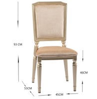 Vente en gros de chaise de restaurant beige et marron chaises de salle à manger en cuir PU moderne avec pieds en métal chaise empilable en métal de salle à manger