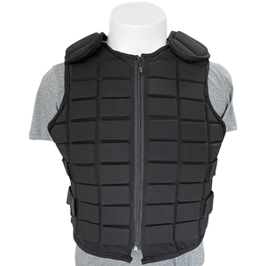 Gilet equestre di alta qualità nero per cavalli cavalieri giacca protettiva nera leggera - Product Image 3