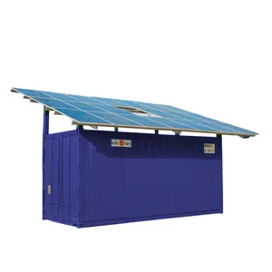 Unité de condensation de réfrigération pour le stockage refroidisseur modulaire pour poisson conteneur de congélation à énergie solaire 20 pieds chambre froide