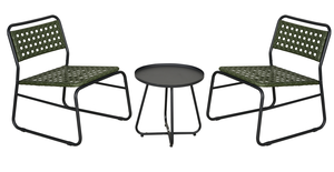 Ensemble de 3 meubles de jardin et de patio, chaises de loisirs tissées et petite table, fabricant vietnamien, faible MOQ avec prix d'usine - Product Image 6