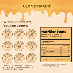 Tonik Madu Jahe Lifeworth untuk Meningkatkan Imunitas & Kesehatan Pencernaan Botol 100g/200g Rasa Manis - Product Image 5