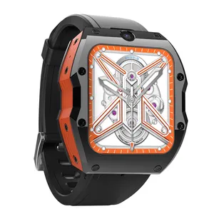 Rogbid Model X 4G smart watch IP68 Waterproof Ceramic case 1050mah 13MP dual Camera GPS smart watch with sim card