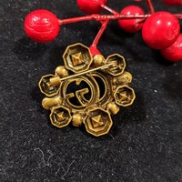 Broche vintage en diamants colorés, plaqué or cuivre, bijou fantaisie, épingle décorative pour fête, cadeau, modèle ZJ-26, vente en gros