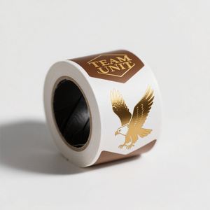 Etiquetas Adhesivas Personalizadas con Relieve Dorado, Impresión de Etiquetas de Papel Vinílico Impermeable para Botellas, Solución de Empaquetado con Logotipo del Producto - Product Image 3
