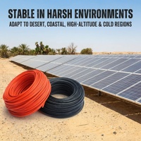 Cable Solar Fotovoltaico de CC PV1-F JXZJ de Cobre Estañado con Aislamiento XLPO, Resistente a los Rayos UV, con Cubierta LSZH, 100M