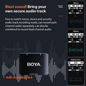 Micrófono <span class=keywords><strong>de</strong></span> <span class=keywords><strong>Solapa</strong></span> Inalámbrico <span class=keywords><strong>BOYA</strong></span> BOYAMIC con Clip para Teléfonos Inteligentes, Cámaras, Transmisión en Vivo y Vlogs - Product Image 4