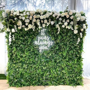 Diverse Design Realistic Flower <strong>Background</strong> with Neon Light Innovative <strong>Instagram</strong>-worthy Photography Props Flower Wall - Product Image 6