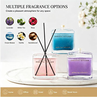 Fournisseur de diffuseurs de parfum en verre coloré avec paillettes, OEM ODM, luxe, avec emballage personnalisé