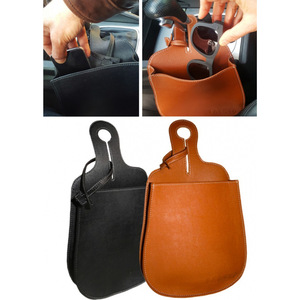 Bolsa colgante para almacenamiento en el coche, caja de almacenamiento para el asiento, bolsa de almacenamiento para coche de cuero PU, bolsa colgante para guardar el teléfono móvil - Product Image 4
