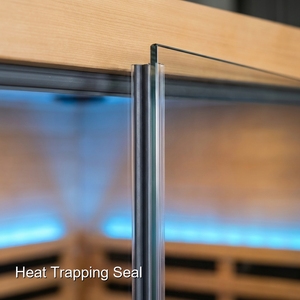 Sauna de Esquina de Lujo con Calentadores de Tubo Cerámico y Sistema de Purificación de Aire con Ionizador de Oxígeno para Centros de Salud Holísticos - Product Image 5