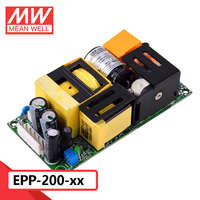 Mean Well Série EPP-200 200W Sortie Simple avec Fonction PFC 12V/15V/24V/27V/48V Haute Efficacité jusqu'à 94%