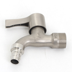 Zinc Alloy Single Handle Basin Faucet 4 Point Deck Mounted Modern Style For Balcony Bathroom <b>Mop</b> Sink - Product Image 3
