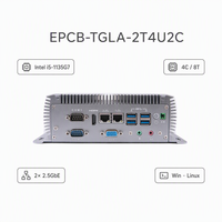 PC Industrial sin Ventilador al por Mayor, Intel 11.ª Gen. I5 1135G7, DDR4, Doble LAN 2.5GbE, DC12V, Mini Ordenador para Control de Automatización