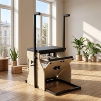 Chaise Pilates Wunda en bois réglable, équipement de santé pour studio à domicile, machine Pilates Combo stable