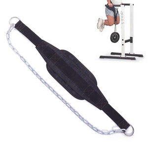 VIGFIT Yüksek Kaliteli Çelik Takviyeli Neopren Ağırlık Kaldırma Dipping Antrenman Kemeri Zincirli Siyah Tek Beden S/M/L - Product Image 5