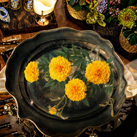 Karangan Bunga Buatan Sutra Marigold Oranye Multiwarna Grosir, Kepala Bunga Putih Kuning, Buket untuk Tahun Baru Imlek