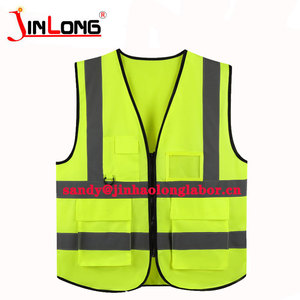 Giubbotto ad alta visibilità Abbigliamento Da Lavoro di classe 2 riflettente giubbotto ad alta visibilità giubbotto di sicurezza di sicurezza con tasche - Product Image 1
