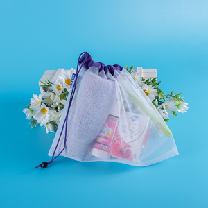 Personalizzato eco friendly riciclato riutilizzabile in poliestere rpet sacchetto della maglia per frutta e verdura, la produzione di borse set, sacchetto netto - Product Image 6